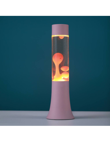 Lampada Lava Flared rosa pastello