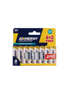 ADenergy stilo set 6+2 AA 1,5v alcaline