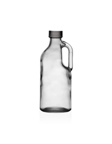 Bottiglia trasparente con manico e tappo...