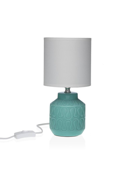 Lampada da Tavolo BASIC Design Moderno Bianca e Grigia