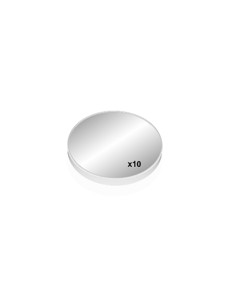 Specchio Trucco Bianco Ingrandimento x10 Diametro 17cm