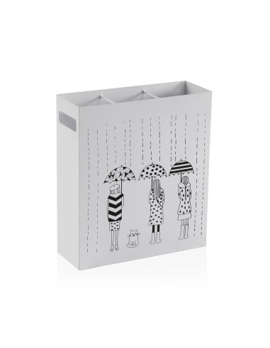 Portaombrelli moderno bianco con decorazione...