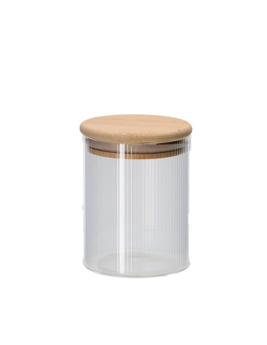 Barattolo vetro borosilicato con coperchio in...