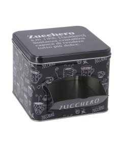 Scatola dispensa in latta 15×15 cm h.12 cm con sportello... 2