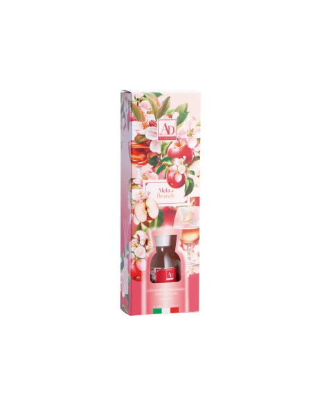 Diffusore con midollini MELA e BRANDY 125ml - una fragranza fruttata e avvolgente