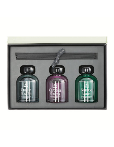 Set 3 diffusore LUXURY MIX con midollini 150ml...