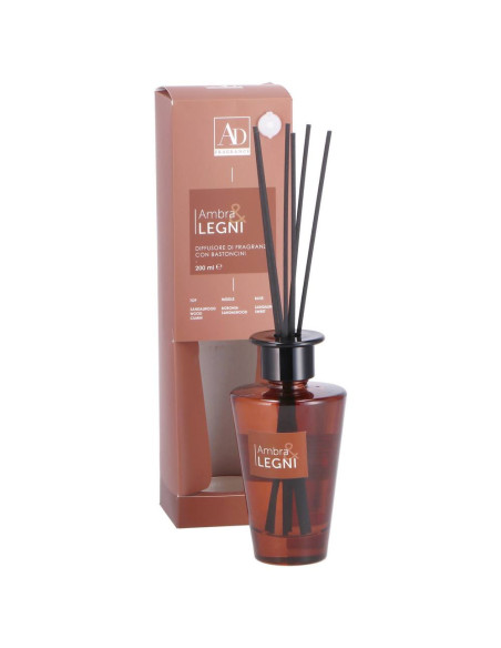 Diffusore di fragranza  WOODY con bastoncini 200ml – 4 Profumazioni