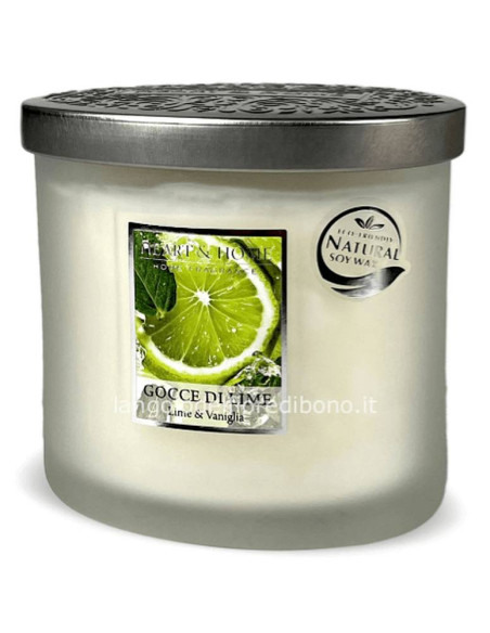 GOCCE DI LIME - CANDELA 2 STOPPINI