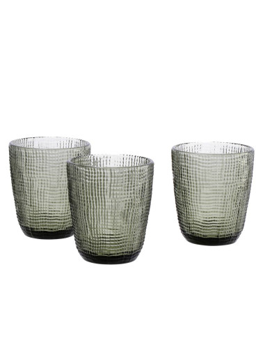 Set 3 Bicchieri Vetro PEG 31 cl – 3 Colorazioni