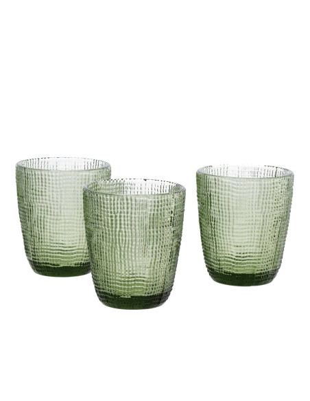 Set 3 Bicchieri Vetro PEG 31 cl – 3 Colorazioni