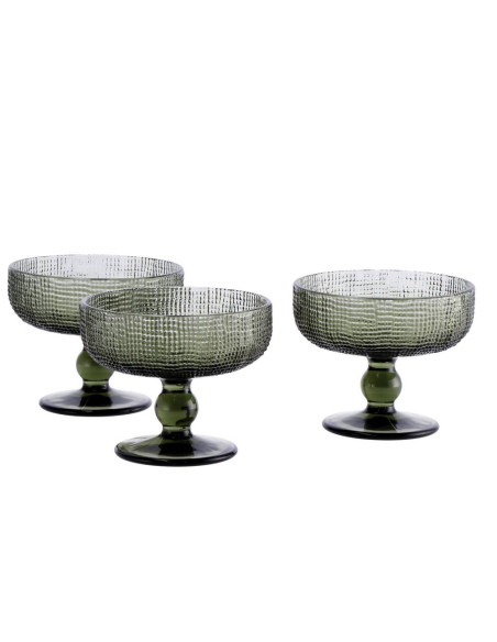 Set 3 Coppe Gelato Vetro PEG diam.12cm h.10cm – 3 Colorazioni