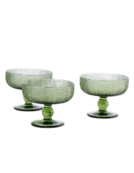 Set 3 Coppe Gelato Vetro PEG diam.12cm h.10cm – 3 Colorazioni