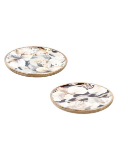 Piatto Tondo Legno ABEL Ø30 cm – 2 Decori