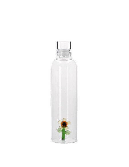 Bottiglia Vetro Borosilicato 550 ml con Decorazione Interna – 6 Varianti