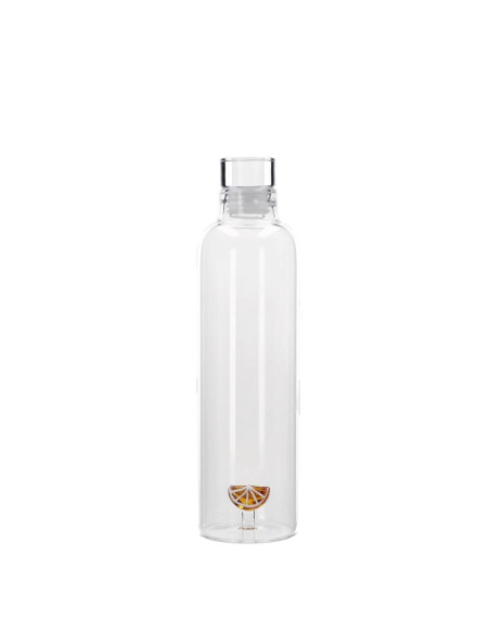 Bottiglia Vetro Borosilicato 550 ml con Decorazione Interna – 6 Varianti