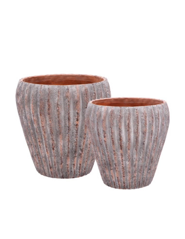 Cachepot in cemento anticato diam.28–34cm –...