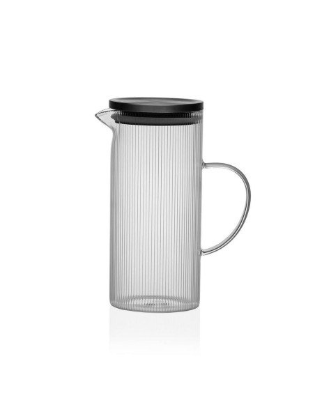 Caraffa in vetro borosilicato 1.4L con coperchio in acciaio
