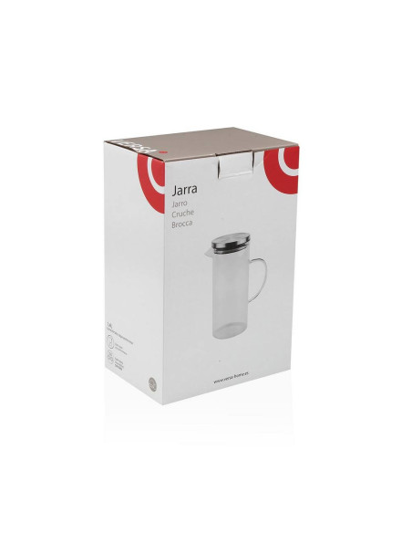 Caraffa in vetro borosilicato 1.4L con coperchio in acciaio
