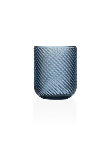 Bicchiere in cristallo blu elegante e resistente