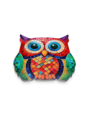 Sottopiatto gufo rosso decorativo