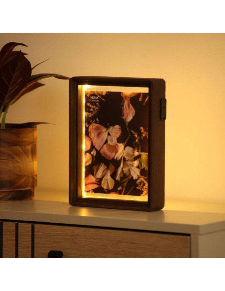 Portafoto in legno con luce Resmy 13x18