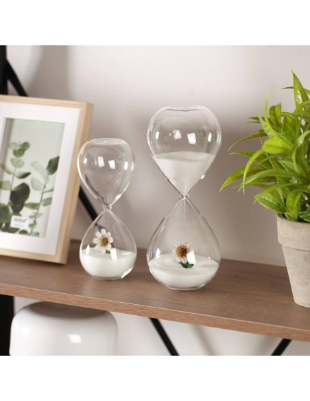 Clessidra Fiore 30 Min – Elegante Decorazione in Vetro