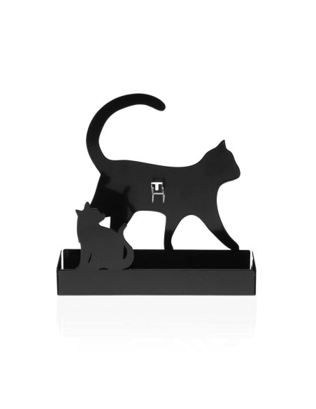 Porta Zampirone Gatto Milo Nero in Metallo Decorativo