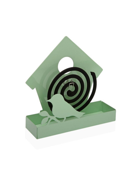 Porta Zampirone Voliera Verde in Metallo Decorativo