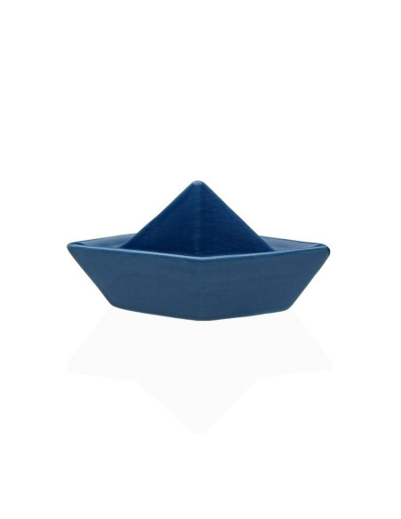Decorazione Barca in Ceramica Blu Navy Design Origami