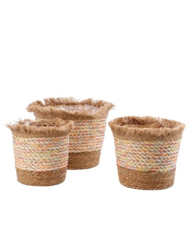 Fioriere mais + giunco diam.23/27/33cm