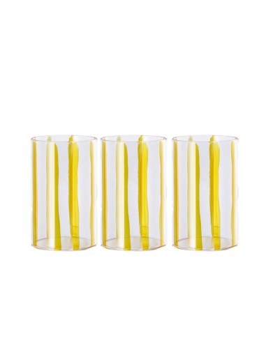 Set 3 Bicchieri 45cl in Vetro Borosilicato a...