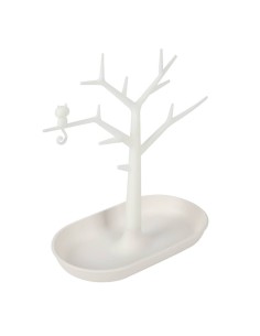 Porta gioielli albero della vita plastica bianco