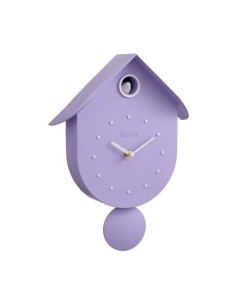 Orologio a cucu' Uccellino viola pastello