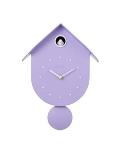 Orologio a cucu' Uccellino viola pastello 2