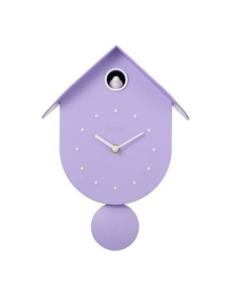 Orologio a cucu' Uccellino viola pastello
