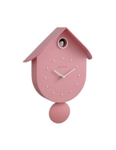 Orologio a cucu' Uccellino rosa pastello