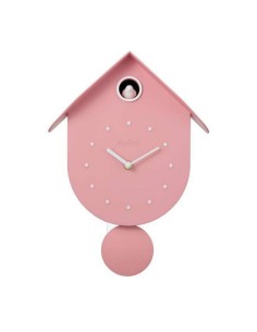 Orologio a cucu' Uccellino rosa pastello 2