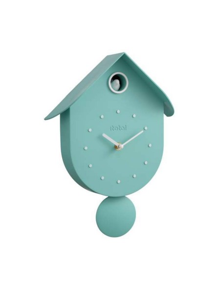 Orologio a cucu' Uccellino verde pastello