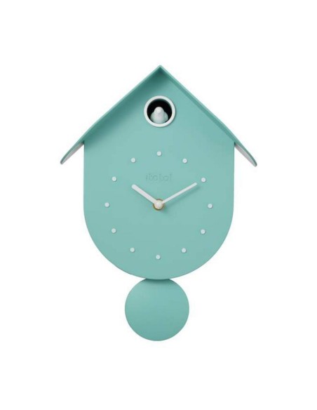 Orologio a cucu' Uccellino verde pastello