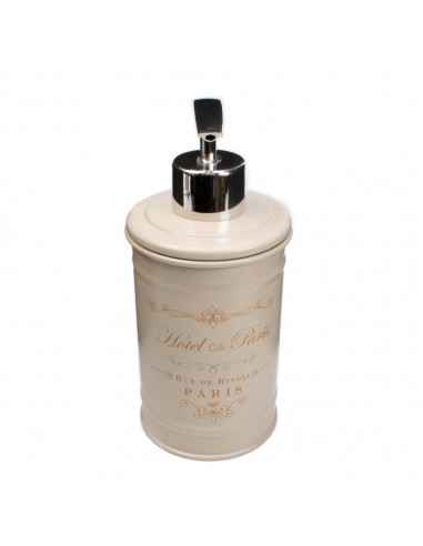 Dosatore in latta smaltata tortora