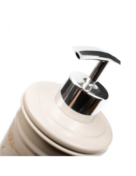 Dosatore in latta smaltata tortora