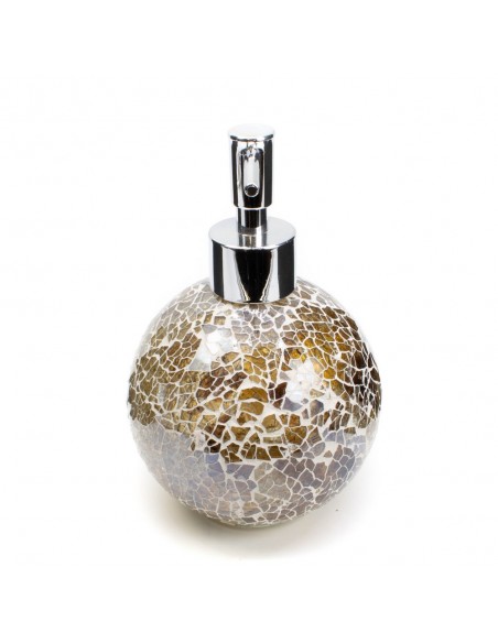 Dosatore in vetro mosaico ambrato chiaro