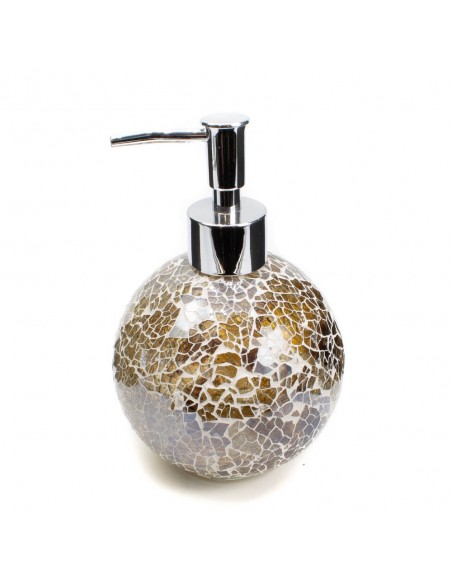 Dosatore in vetro mosaico ambrato chiaro