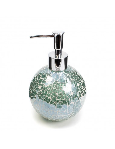 Dosatore in vetro mosaico argento