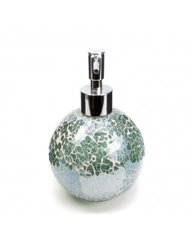 Dosatore in vetro mosaico argento