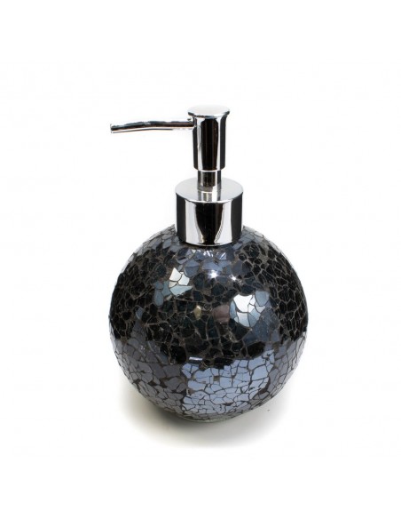 Dosatore in vetro mosaico nero