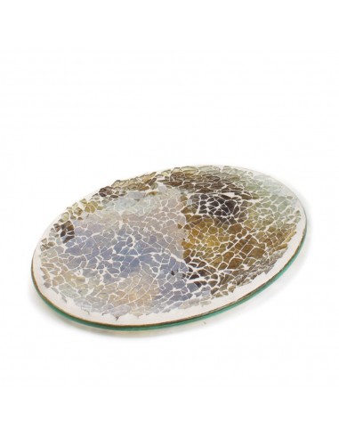 Portasaponette in vetro mosaico ambrato chiaro