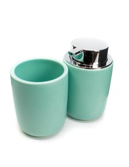 Set 2 pezzi da bagno in ceramica tiffany