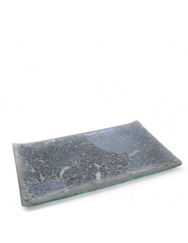 Vassoio in vetro mosaico nero