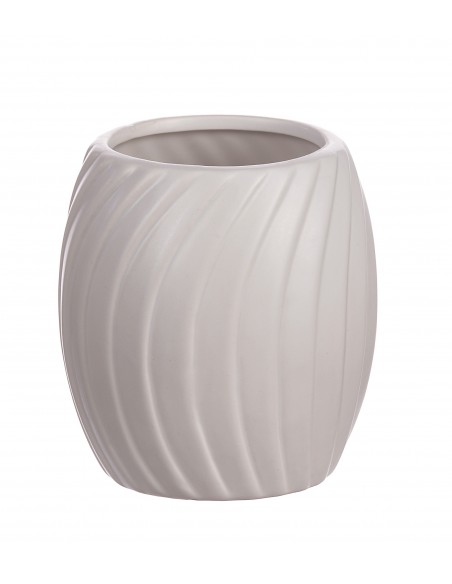 Portaspazzolino in ceramica bianco